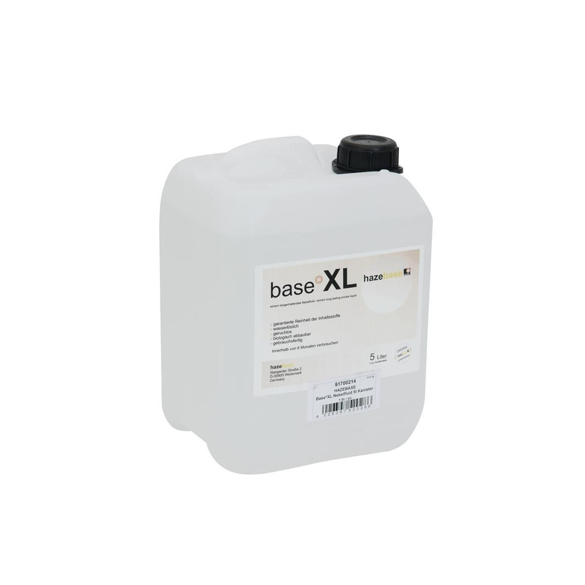 Hazebase Base*XL Nebelfluid 5l Kanister