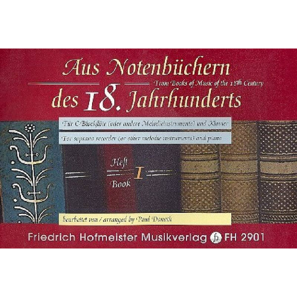 Aus Notenbüchern des 18. Jahrhunderts Band 1
