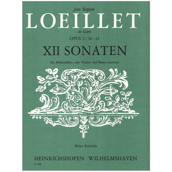 12 Sonaten op.2 Band 4 (Nr.10-12)