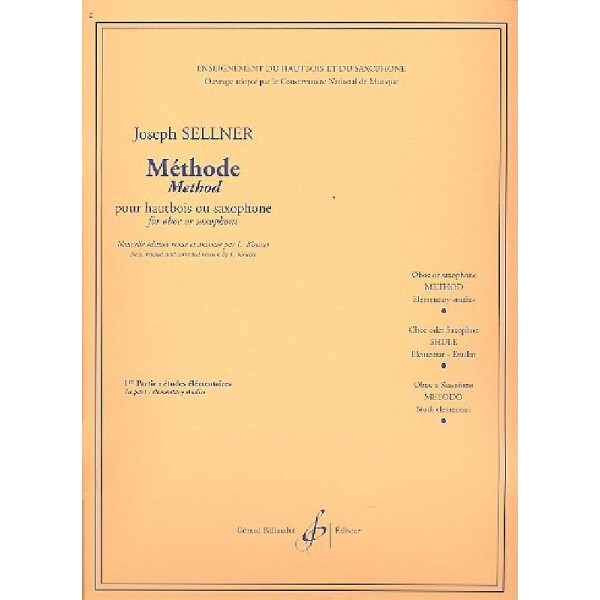 Methode pour hautbois ou saxophone vol.1