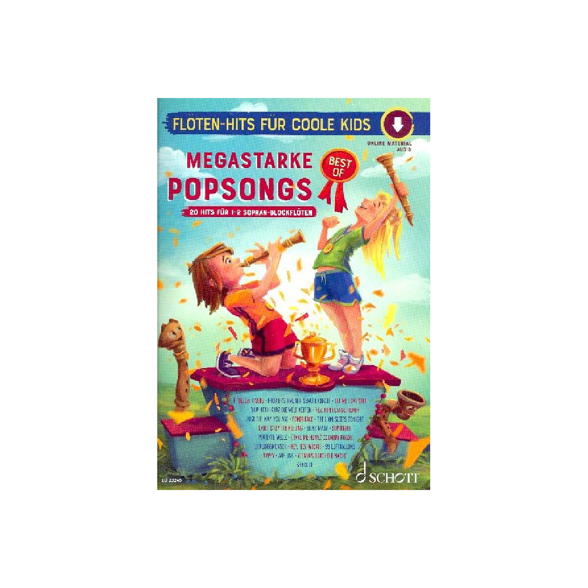 Megastarke Popsongs - Best of (+Online-A box