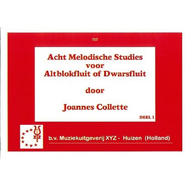 8 melodische studies vol.1 voor