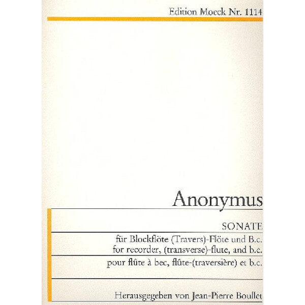 Sonate für Blockflöte