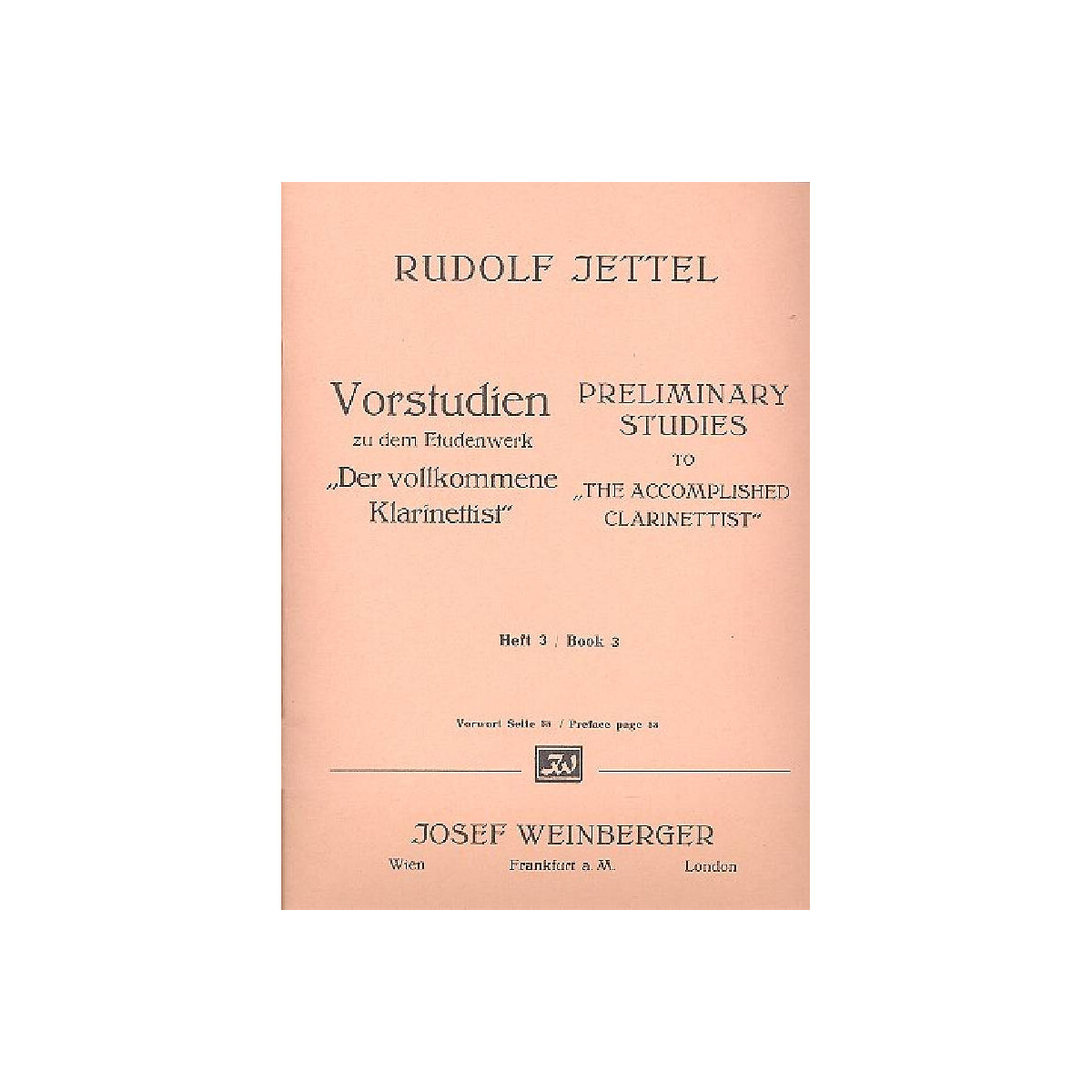 Vorstudien Band 3 für Klarinette box