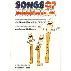 Songs of America für SSA Blockflöten