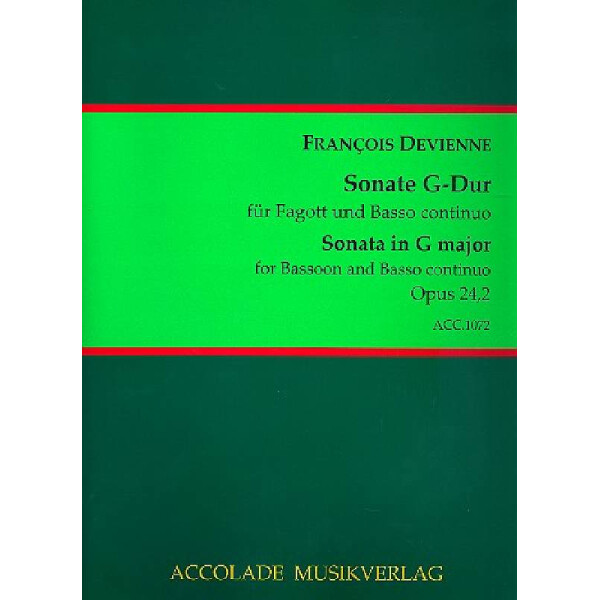 Sonate G-Dur op.24,2 für Fagott und Bc