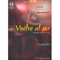 Vuelvo al sur (+CD) for clarinet
