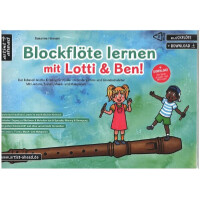 Blockflöte lernen mit Lotti & Ben! Band 1 (+Online Audio)
