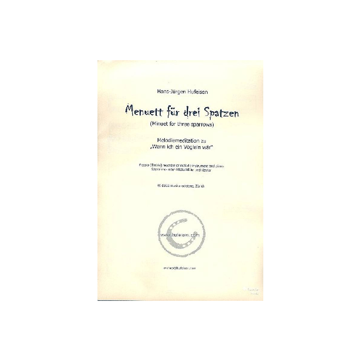 Menuett für 3 Spatzen für Bloc box