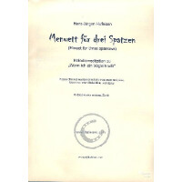 Menuett für 3 Spatzen für Blockflöte