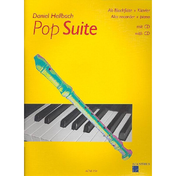 Pop Suite (+CD) für Altblockflöte und Klavier