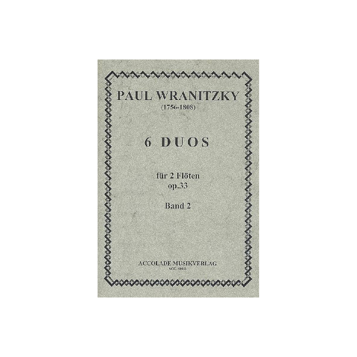 6 Duos op.33 Band 2 für 2 Flöt box