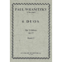 6 Duos op.33 Band 2 für 2 Flöten