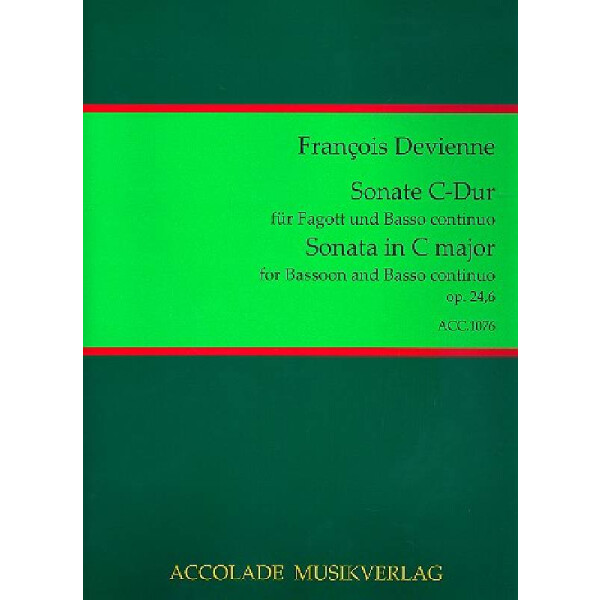 Sonate C-Dur op.24,6 für Fagott und Bc