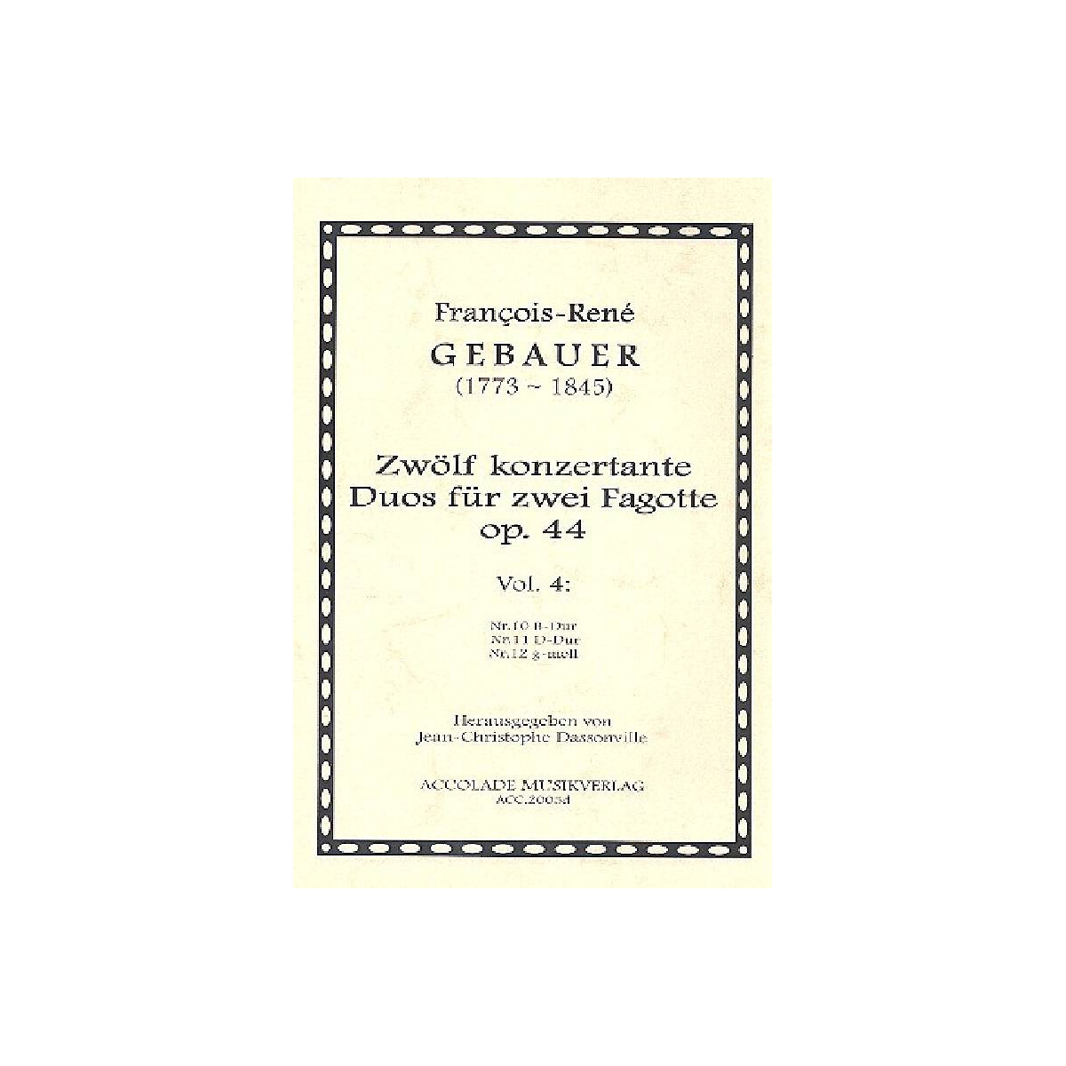 12 duos concertants op.44 Band 4 (Nr.10- box