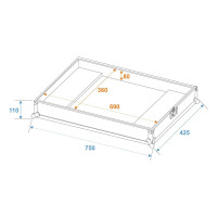 Roadinger Flightcase ICE-100/ICE-101