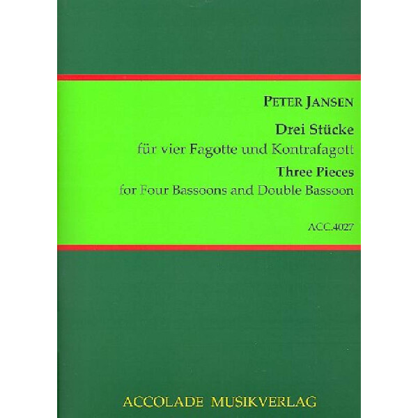 3 Stücke für 4 Fagotte und Kontrafagott