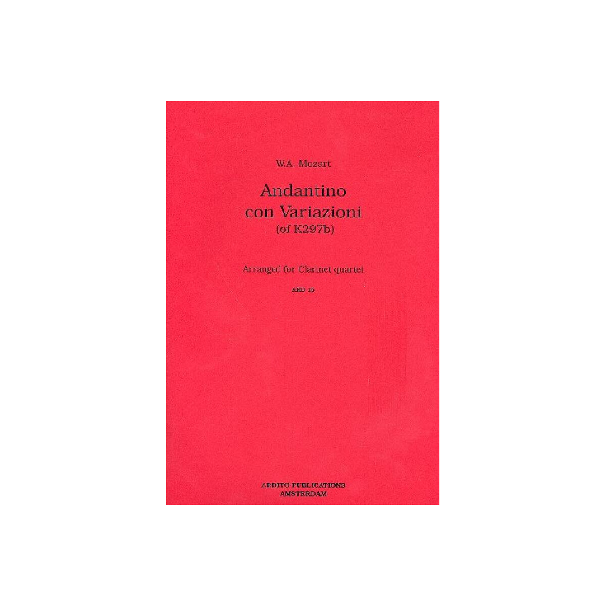 Andantino con Variazioni KV297b