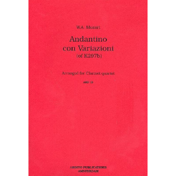 Andantino con Variazioni KV297b