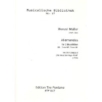 Allemandes für 2 Blockflöten