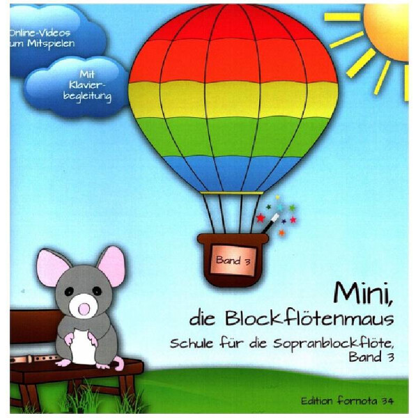 Mini, die Blockflötenmaus Band 3 (+Online-Videos)
