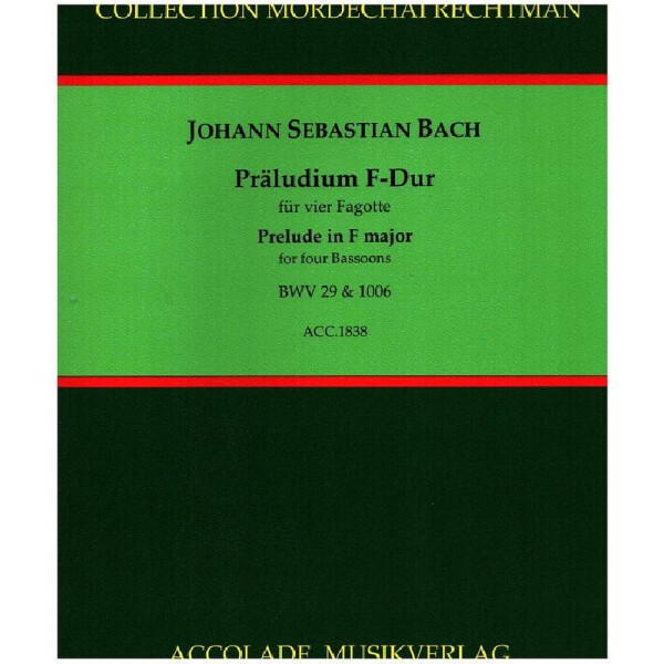 Präludium F-Dur BWV29 und BWV1006
