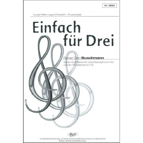 Einfach für Drei für 3 Saxophone (AAT)