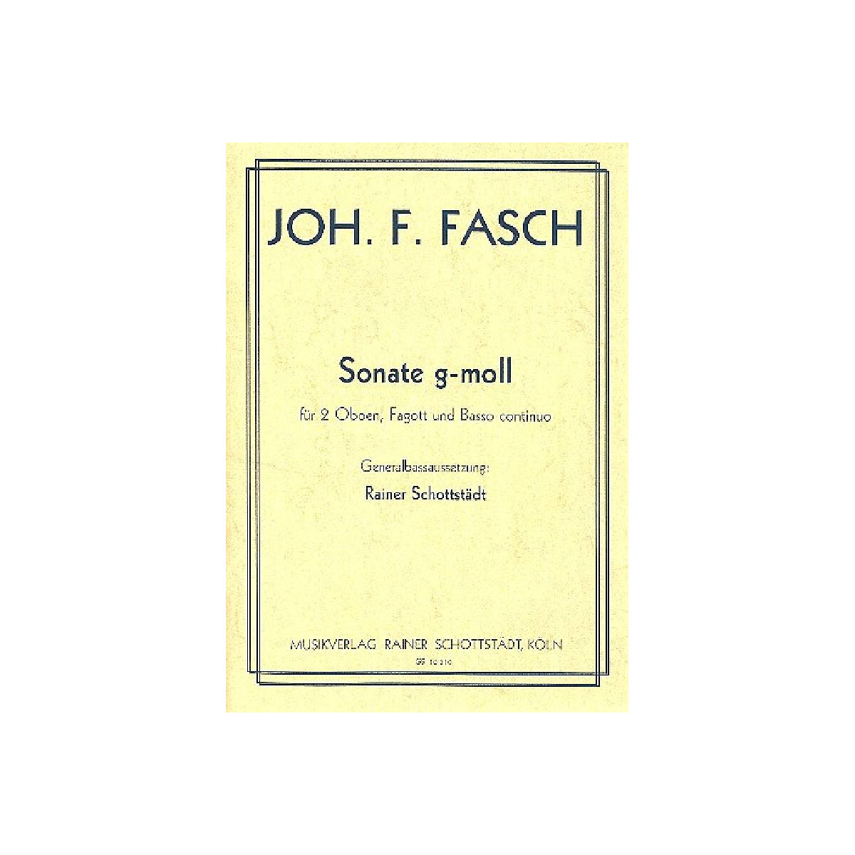 Sonate g-Moll für 2 Oboen, Fagott box