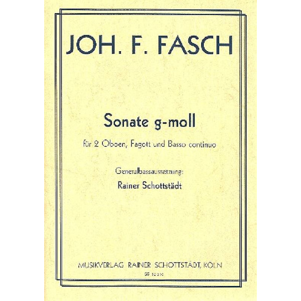 Sonate g-Moll für 2 Oboen, Fagott