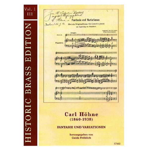 Fantasie und Variationen über ein Originalthema für Cornet à piston