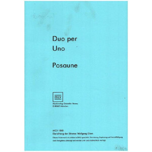 Duo per Uno (+CD) f&uuml;r Posaune