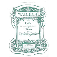 Madrigal pour flute et piano