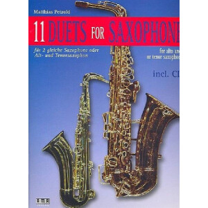 11 Duets (+CD) für 2 gleiche Saxophone oder