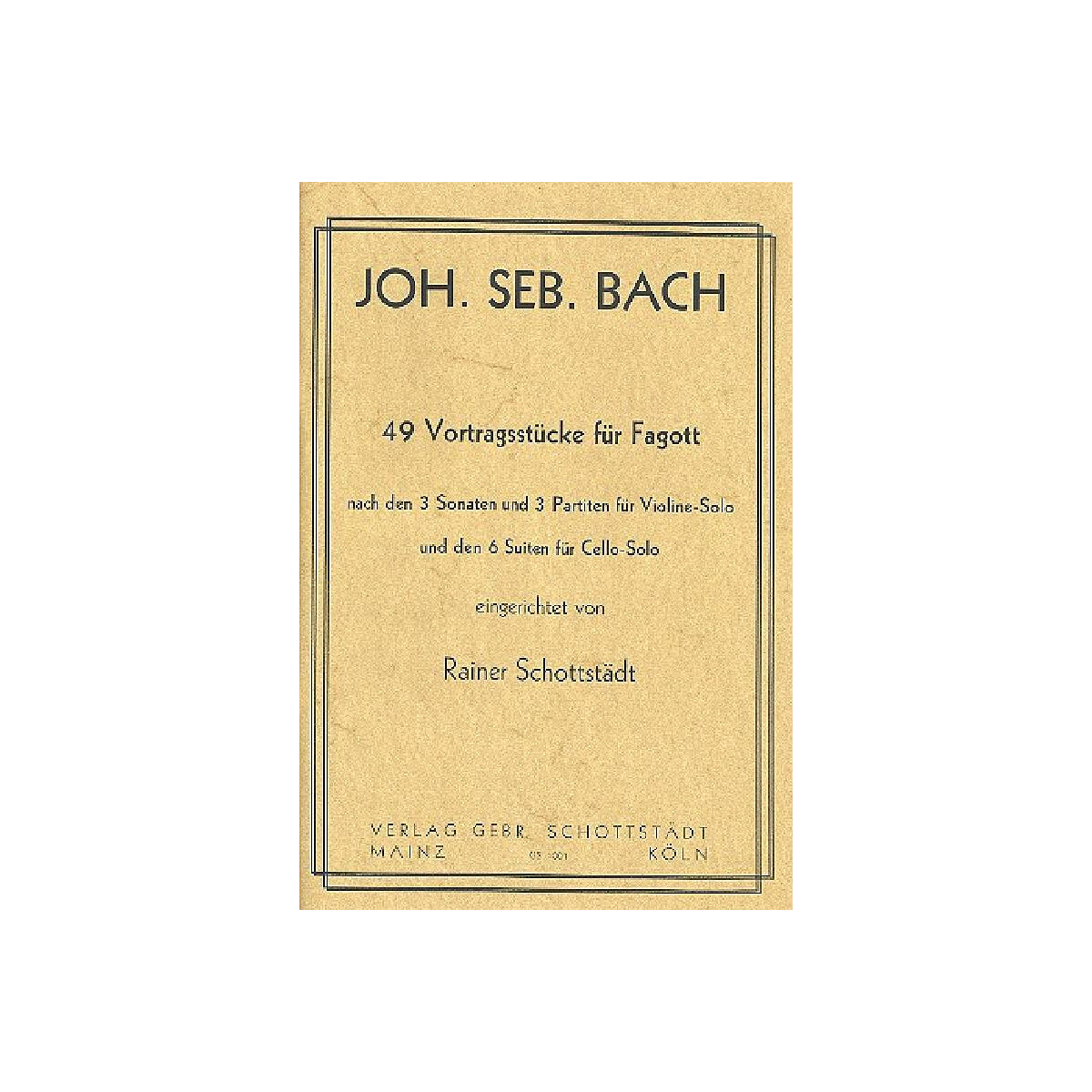 49 Vortragsstücke nach den 3 Sonaten und