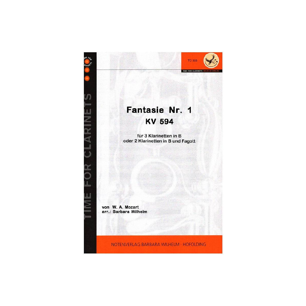Fantasie Nr.1 KV594 für 3 Klarinett box