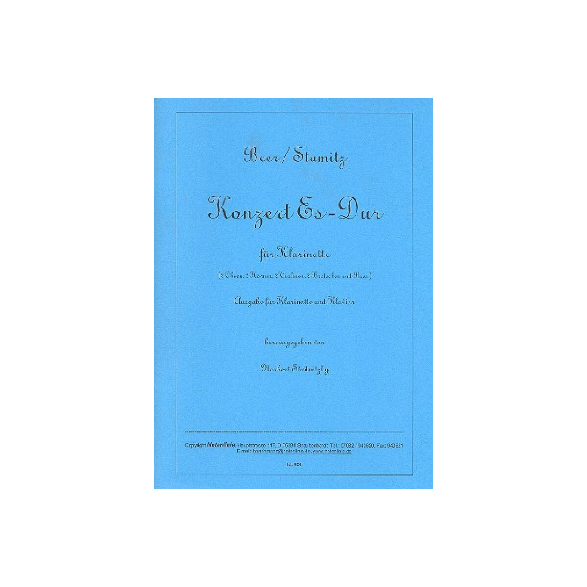 Konzert Es-Dur für Klarinette und Orchester