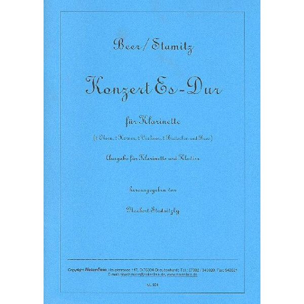 Konzert Es-Dur für Klarinette und Orchester