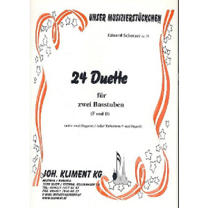 24 Duette op.79 für 2 Basstuben (F und B)
