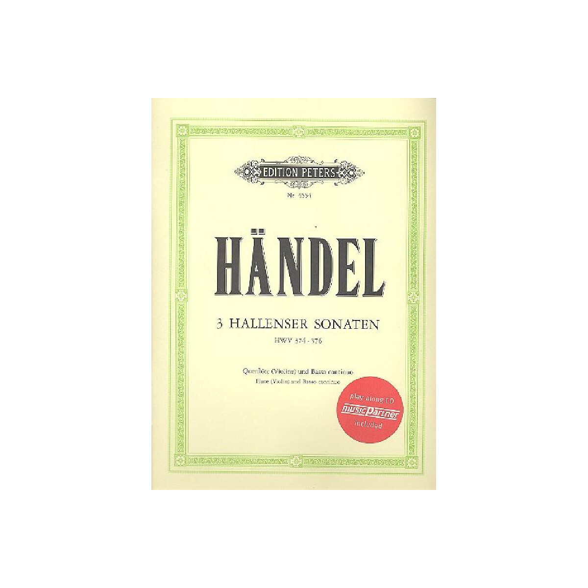 3 Hallenser Sonaten HWV374-376 (+CD) box