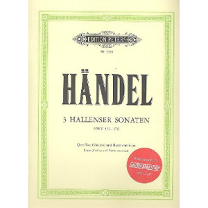 3 Hallenser Sonaten HWV374-376 (+CD)