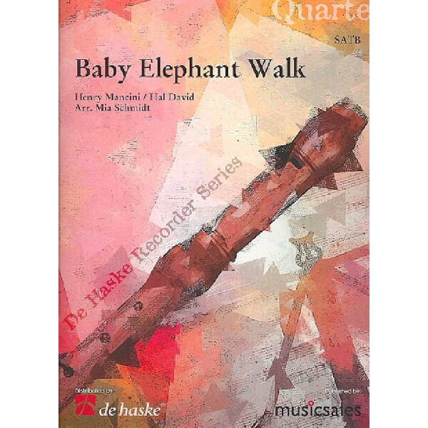 Baby Elephant Walk for 4 recorders (SATB)