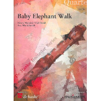 Baby Elephant Walk for 4 recorders (SATB)
