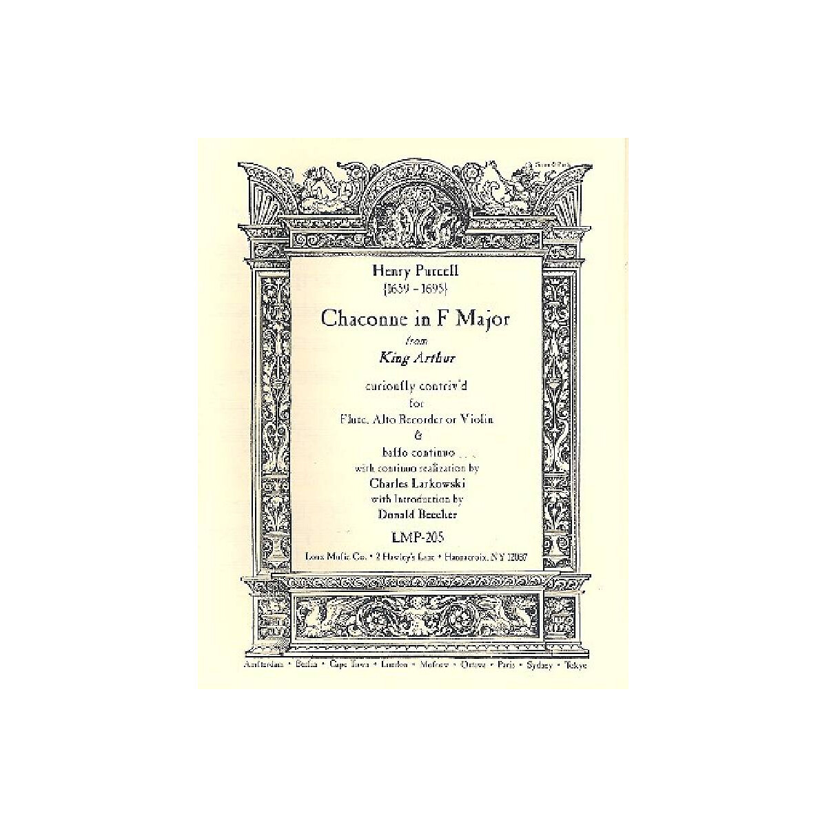 Chaconne F-Dur für Flöte (Altb box