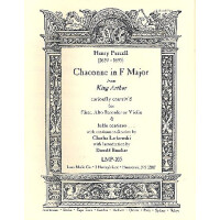 Chaconne F-Dur für Flöte (Altblockflöte/Violine)