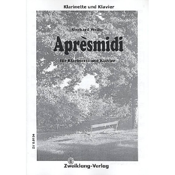 Aprèsmidi für Klarinette und Klavier