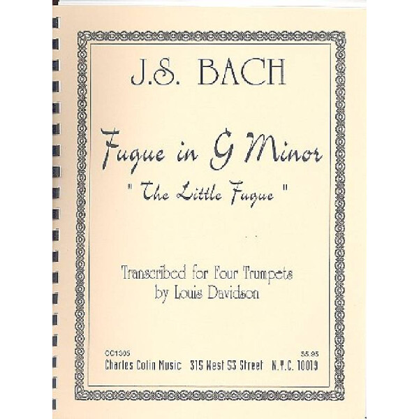 Fugue in g Minor for 4 trumpets (clarinets)
