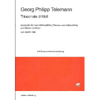 Sonate d-Moll für 2 Altblockflöten