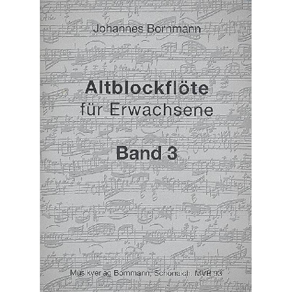 Altblockflöte für Erwachsene Band 3