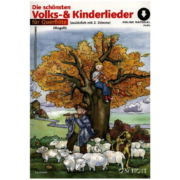 Die schönsten Volks- und Kinderlieder (+Online Audio)