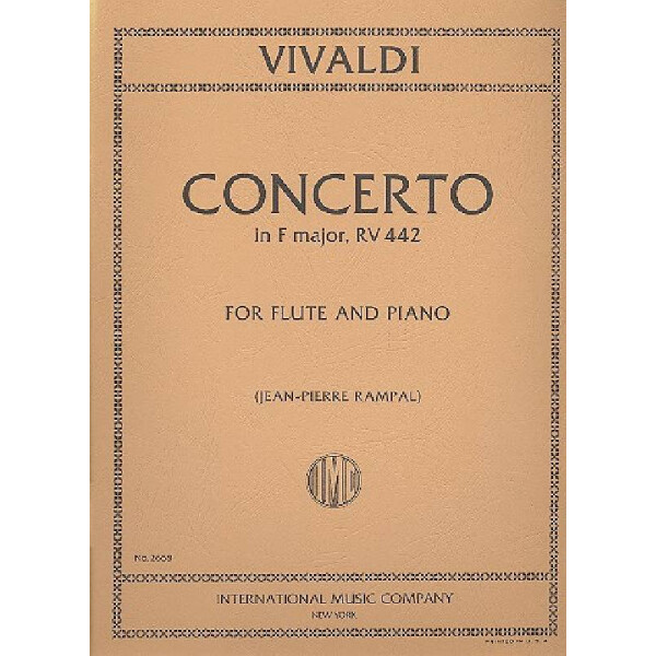 Concerto F major RV442 for flute and piano